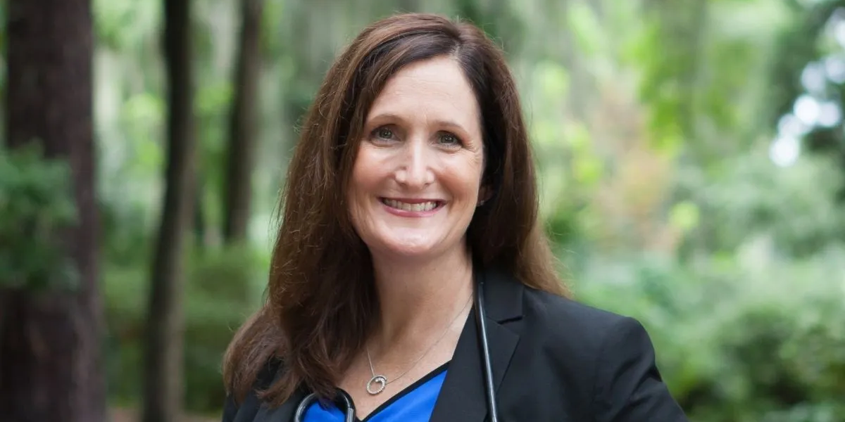 Portrait of Anastasia Albanese-O’Neill, Ph.D., ARNP, CDCES. Portrait of Anastasia Albanese-O’Neill, Ph.D., ARNP, CDCES.