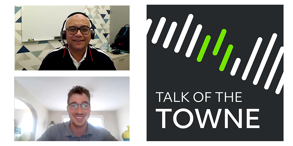 Graphic of Richard Towne and Sanjoy Dutta with the Talk of the Towne logo. Graphic of Richard Towne and Sanjoy Dutta with the Talk of the Towne logo.