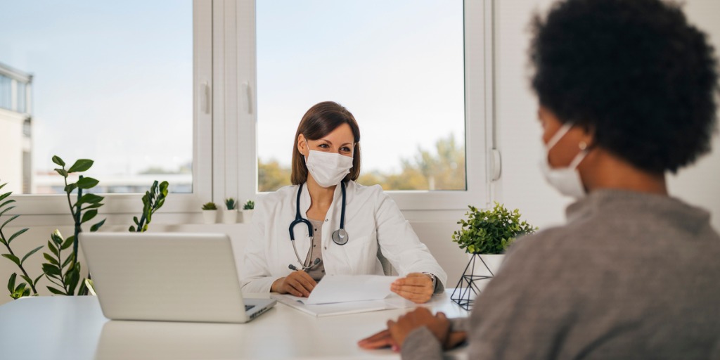 Patient asking questions to a doctor