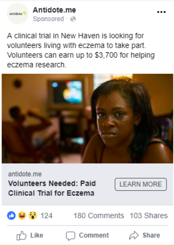 eczema ad test clinical trials